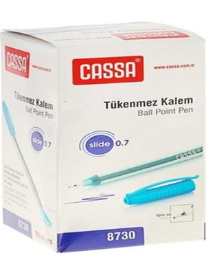 Kitabevimden Cassa Tükenmez Kalem Slide 0.7 mm Mavi 8730