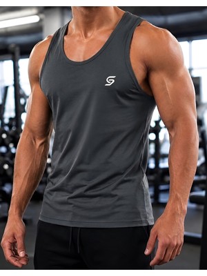 Sapeur Erkek Sporcu Atlet - Nefes Alabilir Fit Kesim, Gym & Fitness Tanktop