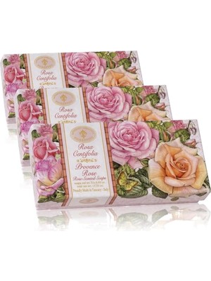 Crazy Shops Saponificio Artigianale Fiorentino Sabun 3X125 gr - Rose (3 Paketi)