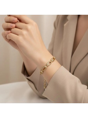 Stil Incisi/xupıng Jewelry Violet Zirkon Taşlı Bileklik