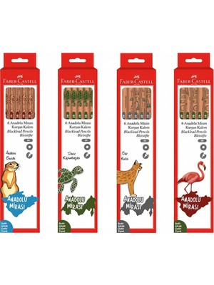 Kitabevimden Faber-Castell Anadolu Mirası 6lı 2b Kurşun Kalem
