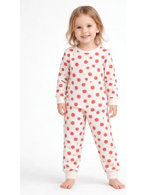 Luggi Baby Bisiklet Yaka Uzun Kollu Kız Bebek Pijama Takımı
