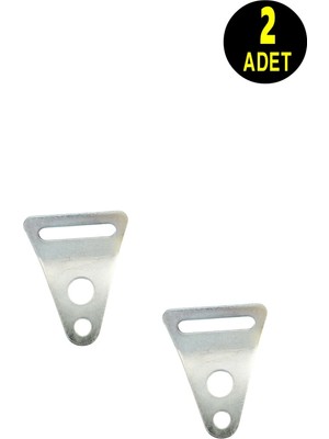 Usin 2 Adet 2 cm Çanta Sapı Branda Çadır Kemer Yük Bağlama Gerdirme Delikli Metal Tokası