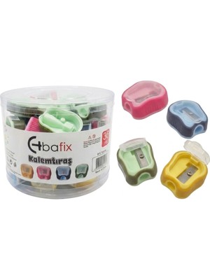 Kitabevimden Bafix Kalemtıraş Kapaklı Pls. Kavanoz BFX-TS003B