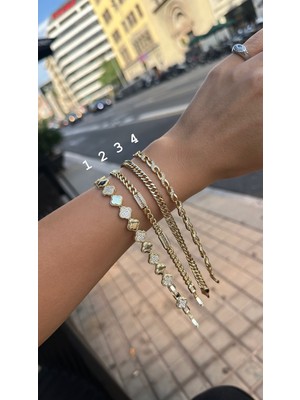 Shop Krutzo Xupıng Gold 14K Kuyum Işçiliği Çelik Zincir Bileklik