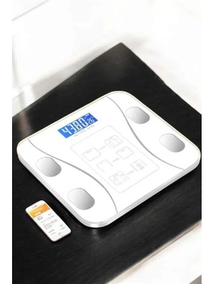 Uravas Store Tartı Baskül Dijital Elektronik Tartı Vücut Analiz Wifi Akıllı Yağ Ölçer