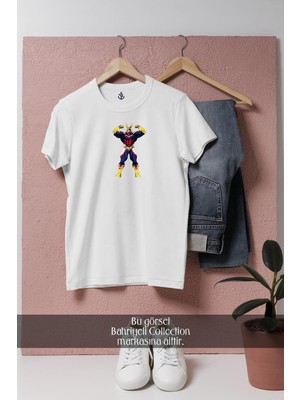 Bahriyeli Collection Oversize My Hero Academia All Might Illustration  Tasarımlı Unisex T-Shirt