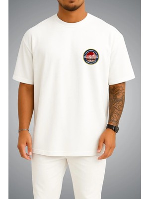 Bahriyeli Collection Oversize Tcg Alemdar Logo Cep Baskılı Unisex T-Shirt