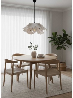 UltraMint Modern Eva Eliza Siyah ve Beyaz Sarkıt Avize, Salon ve Mekan Dekoru