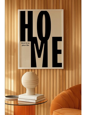 Nt Handmade Mc Home Art Çerçeveli Uv Baskı Home Yazılı Duvar Tablosu – Modern & Şık Duvar Dekoru