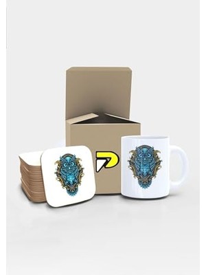 Plus Moda Tasarımlı Baskılı Kupa Bardak Seti, Eğlenceli Özel Hediye Mug