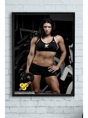 Plus Moda (PSTER11009) Fitness Vücut Geliştirme Body Building Fitness Çerçeveli Tablo (21X30CM)