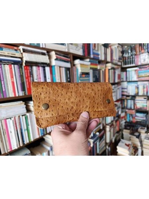 Mahfuz Gerçek Deri Tamamen El Emeği Kadın Cüzdan 22CM*8CM * 1 Kağıt Para Alanı 1 Kart Bölmesi  DAK210
