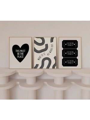Nt Handmade Mc Home Art Çerçeveli Uv Baskı Good Times Yazılı Duvar Tablosu – Modern & Şık Duvar Dekoru