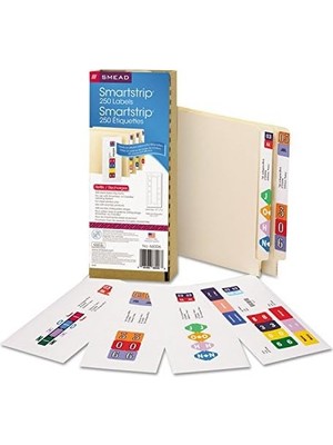 Vuralsin38 Smartstrip Etiketleri, Dolum Paketi, Uç Sekme Etiketleri, Mürekkep Püskürtmeli Yazıcı (66006)