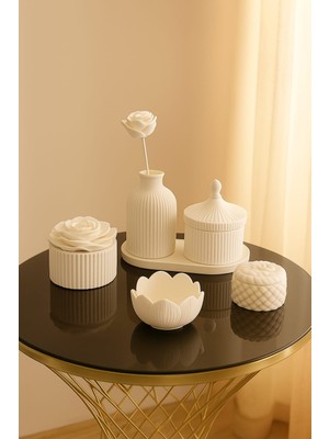 Gizem Design Products Favori Set Beyaz