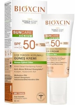 Vuralsin38 Sun Care Akneye Eğilimli Ciltler Için Renkli Güneş Kremi 50 Spf - Akne, Dry, Mat Tinted