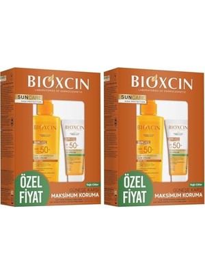 Vuralsin38 Sun Care Spf 50 Güneş Koruyucu Set – Yüz Kremi 50 ml + Vücut Spreyi 200 ml – Kuru ve Normal Ciltler Için, Suya Dayanıklı, Anti-Alerjik (2 Paketi)