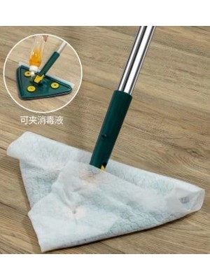 2 Bezli Üçgen Çek Çekli Mop Islak Mendil Uyumlu