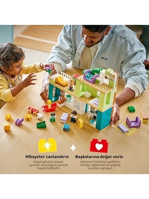 Plus Moda Kasabası 3’ü 1 Arada Figürlü Modern Aile Evi 10470-2 Yaş ve Üzeri Çocuklar Için Biberon ve Bebek Arabası Dahil Aksesuarlar Içeren Yaratıcı Oyuncak Yapım Seti, Hediye Fikri (166 Parça)