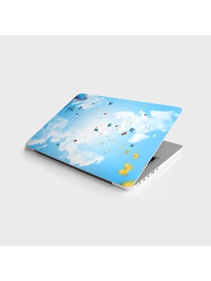 Plus Moda Laptop Bilgisayar Notebook Pc Kaplama Etiketi Kelebek Papatya