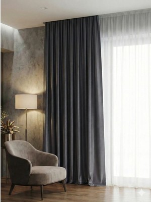 Miabella Home Mr.stock Blackout Işık Geçirmez Güneşlik Fon Perde Tek Kanat  - 12189