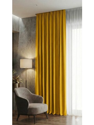 Miabella Home Mr.stock Blackout Işık Geçirmez Güneşlik Fon Perde Tek Kanat  - 12189