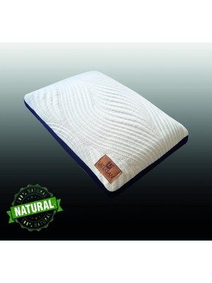 Lateksan Doğal Lateks Yastık 40 x 60 x 14 - 42 x 66 cm Pamuk Viskon Dış Materyal ile Orta Sertlikte Konfor