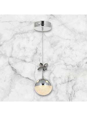 UltraMint Modern LED Avize, 3 Işık Seçeneği, Şık Krom Tasarım