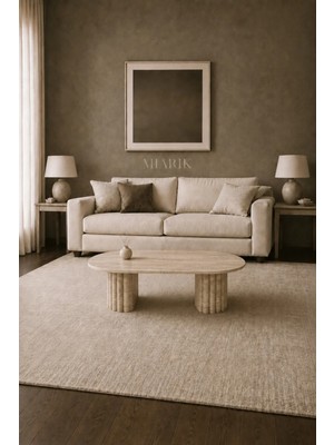 Miarik Design Mermer Traverten Bery Orta Sehpa