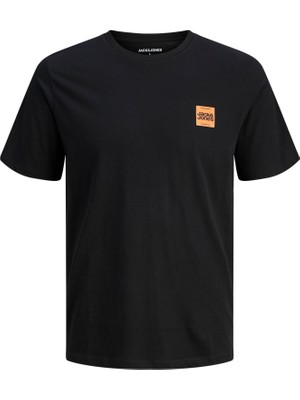 Jack & Jones Erkek Gögüs Baskili Bisiklet Yaka Tisört - Brandy