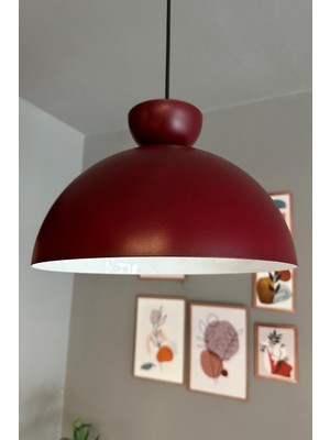 UltraMint Modern Vişne Çürüğü Metal Avize, Sarkıt, 30 Cm, E27, Şık ve Şık Tasarım
