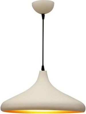 UltraMint Rustik Modern Spor Metal Krem Sarkıt Avize 35 Cm, Şık ve Zarif Aydınlatma