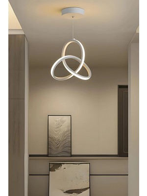 UltraMint Modern Ultra Beyaz Sarkıt LED Avize, Şık ve Aydınlatıcı Tasarım