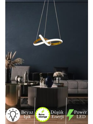 UltraMint Modern Sarkıt Power LED Avize, Beyaz Işık, Şık ve Şık Tasarım