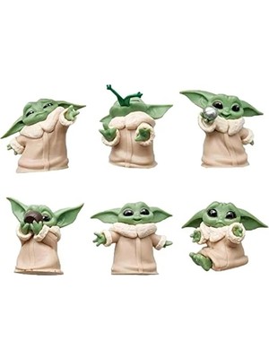 MarkEntegra Bebek Yoda Pasta Figür Seti, 6 Adet ile Eğlenceli Pasta Dekorasyonu