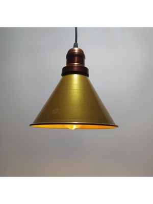 UltraMint Vintage Bronz Tekli Sarkıt Avize, Rustik Metal Tasarım, Şık Aydınlatma
