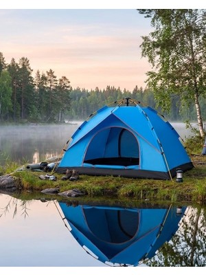 AyrStore 2 3 Kişilik Otomatik Kamp Çadırı Su Geçirmez Outdoor Pratik Kurulum