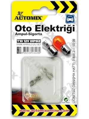 MarkEntegra Automix T10 12V 5W Dipsiz Ampul Seti (2 Ad)