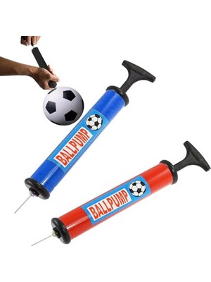 MarkEntegra Izi 2'li Portatif Manuel Top Pompası Seti - Iğneli El Pompası, Balon ve Spor Topu Şişirici