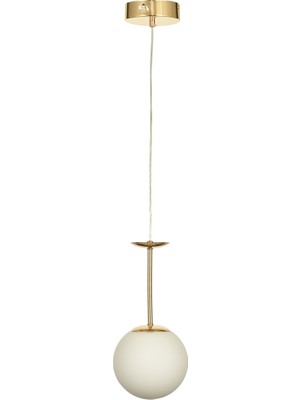UltraMint Modern Beyaz Camlı Avize, Gold Kaplama, Şık Salon Oturma Odası Aydınlatması