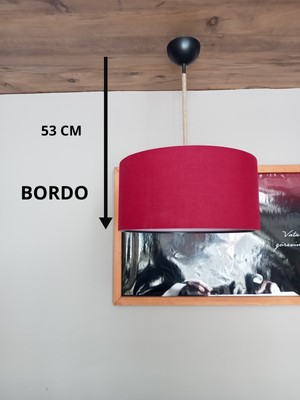 UltraMint Şık Bordo Jüt Örgü Kablo, Genç ve Yatak Odası, Salon Dekorasyonu