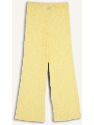 DeFacto Regular Fit Elastik Bel Tül Sarı Plaj Pantolonu H3066AX26SP
