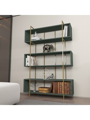 Decorotika Bruti Kitaplık Silva Gold