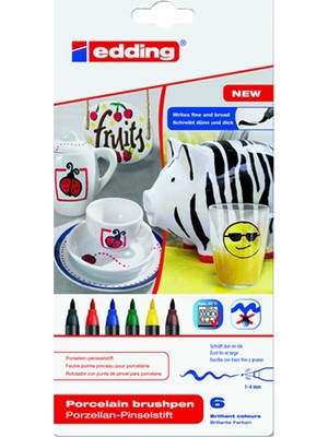  edding porselen kalemi 6 lı set standart