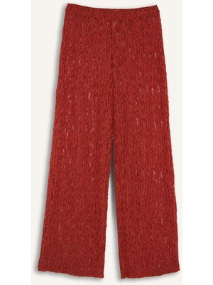 DeFacto Regular Fit Elastik Bel Tül Turuncu Plaj Pantolonu H3066AX26SP