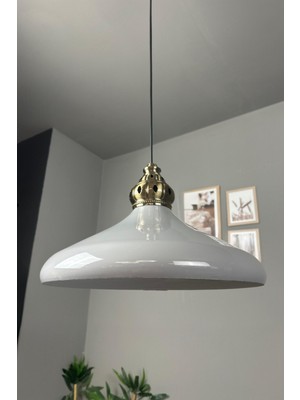 UltraMint Gri Eskitme King Başlık Tekli Avize, Modern Salon ve Mutfak Aydınlatması