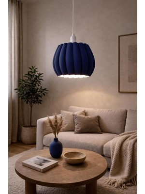 UltraMint Şık Beyaz Sarkıt Avize, 25 Cm, Salon, Mutfak, Yatak Odası, Tavan Lambası