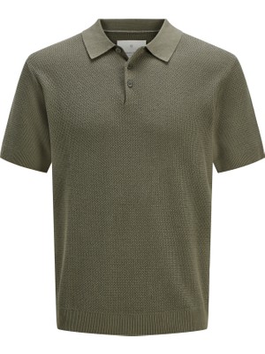 Jack & Jones Erkek Regular Fit Triko Polo Tisört - Cooper
