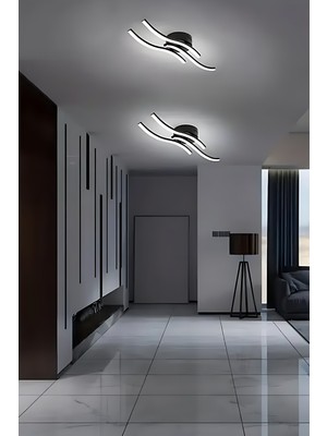 UltraMint Dalgalı LED Duvar Aplikası, 3 Renk, Salon, Hol ve Antre Için, Şık Tasarım